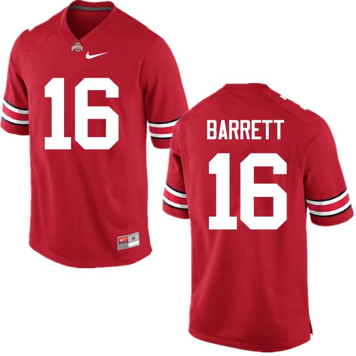 J.T. Barrett Ohio State Buckeyes Men's NCAA #16 Nike Red College Stitched Football Jersey PHT6456JK